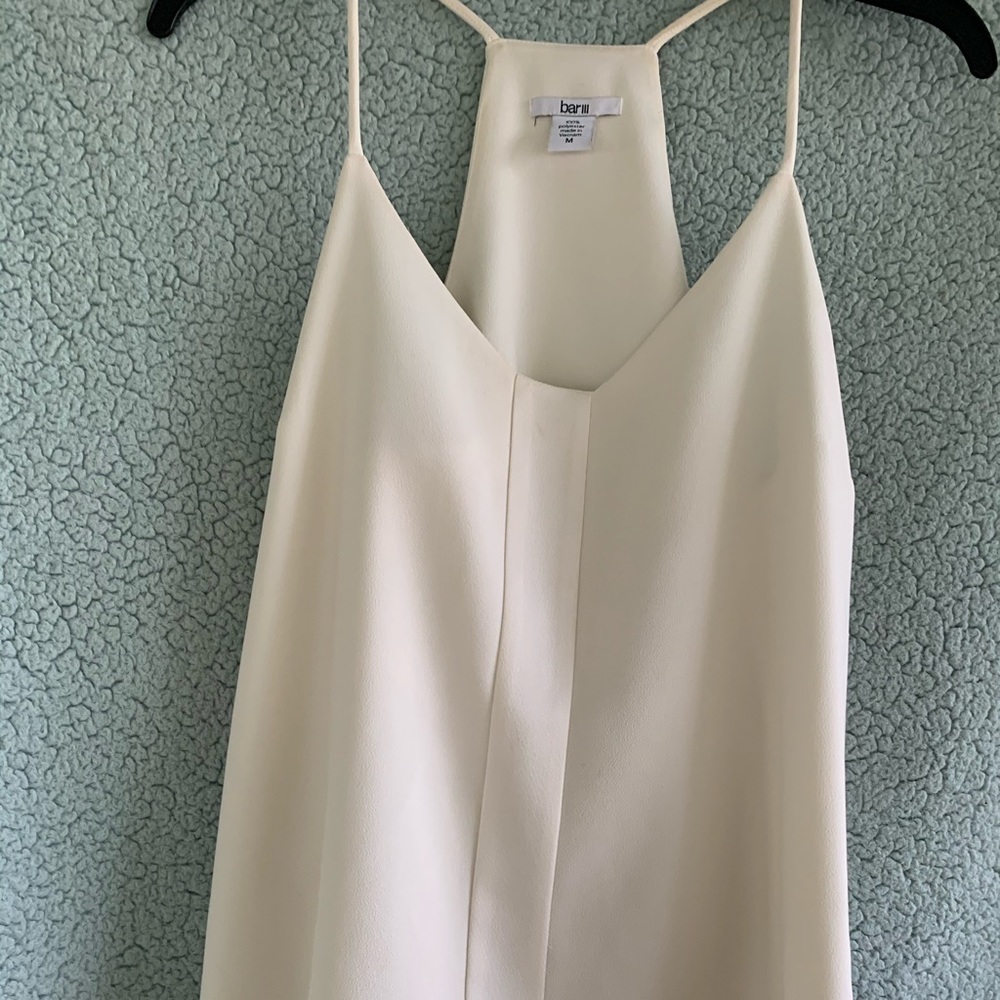 White bar lll tank top medium